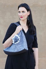 Load image into Gallery viewer, Josephene Signature Handbag in Soft Black Linen