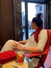 Load image into Gallery viewer, Dramatic Ruffle in Red Linen
