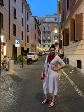 Load image into Gallery viewer, Dramatic Ruffle in Red Linen
