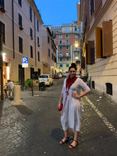 Load image into Gallery viewer, Ruffle Clutch in Red Linen
