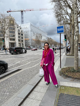 Load image into Gallery viewer, Dramatic Ruffle in Red Linen
