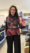 Load image into Gallery viewer, ALEXANDRA Wrap Top in Abstract Knit
