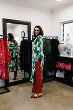 Load image into Gallery viewer, ALEXIS Crossover with Side Splits in Green Goddess
