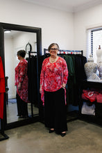 Load image into Gallery viewer, AMARIS Longline Jacket in Red Flora
