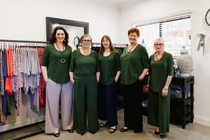 LUCIA Shaped Top in Olive Allure