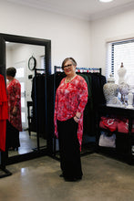 Load image into Gallery viewer, AMARIS Longline Jacket in Red Flora
