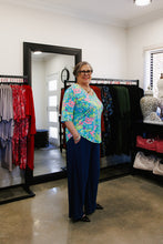 Load image into Gallery viewer, LUCIA Shaped Top in Bright Monet Allure
