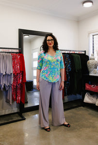 AQUILA Wide Leg Pant in Pearl Allure