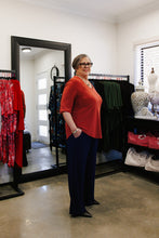 Load image into Gallery viewer, LUCIA Shaped Top in Terracotta Allure
