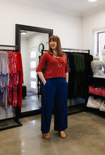 Load image into Gallery viewer, LUCIA Shaped Top in Terracotta Allure
