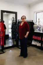 Load image into Gallery viewer, LUCIA Shaped Top in Wine Allure
