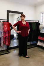 Load image into Gallery viewer, LUCIA Shaped Top in Wine Allure
