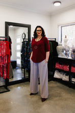 Load image into Gallery viewer, LUCIA Shaped Top in Wine Allure
