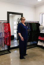 Load image into Gallery viewer, LUCIA Shaped Top in Navy Blue Allure
