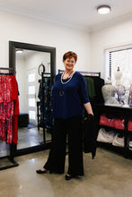 Load image into Gallery viewer, LUCIA Shaped Top in Navy Allure
