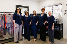 Load image into Gallery viewer, LUCIA Shaped Top in Navy Blue Allure
