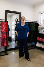 Load image into Gallery viewer, AQUILA Wide Leg Pant in Navy Allure
