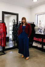 Load image into Gallery viewer, AMALIA Waistline Jacket in Wine Allure, Lined
