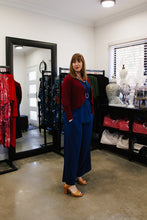 Load image into Gallery viewer, AMALIA Waistline Jacket in Wine Allure, Lined
