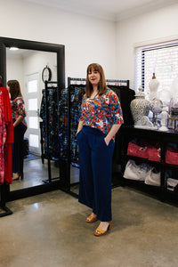 AQUILA Wide Leg Pant in Ocean Allure