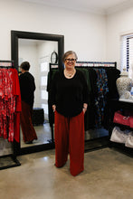 Load image into Gallery viewer, AQUILA Wide Leg Pant in Rust Allure
