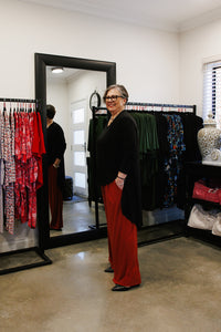 AQUILA Wide Leg Pant in Rust Allure