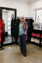 Load image into Gallery viewer, AMARIS Longline Jacket in Burst of Life
