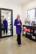 Load image into Gallery viewer, AURIEL Petite Cascade Jacket in Bright Royal Purple Allure
