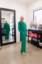 Load image into Gallery viewer, AQUIEL Straight Leg Pant in Emerald Allure
