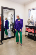 Load image into Gallery viewer, AURIEL Petite Cascade Jacket in Bright Royal Purple Allure
