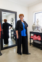 Load image into Gallery viewer, AURELIA Dramatic Cascading Jacket in Black Allure
