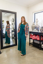 Load image into Gallery viewer, AQUILA Wide Leg Pant in Deep Jade Allure
