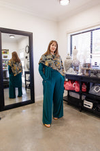 Load image into Gallery viewer, AQUILA Wide Leg Pant in Deep Jade Allure
