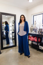 Load image into Gallery viewer, AMALIA Waistline Jacket in Ocean Allure, Lined
