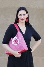 Load image into Gallery viewer, Josephene Signature Handbags in Soft Red Linen
