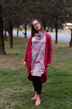 Load image into Gallery viewer, JANESSA Reversible Scarf in Cheerful Print with Deep Blush
