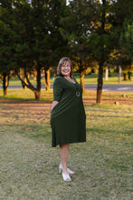 Load image into Gallery viewer, ANASTASIA Dress in Olive Allure

