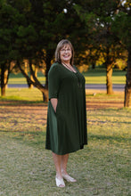 Load image into Gallery viewer, ANASTASIA Dress in Olive Allure
