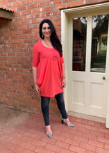 Load image into Gallery viewer, AVIVA Dress in Coral - limited stock
